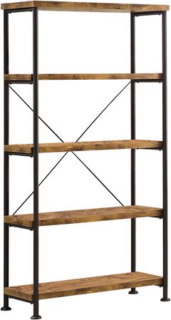 Coaster® Analiese Antique Nutmeg Open Bookcase