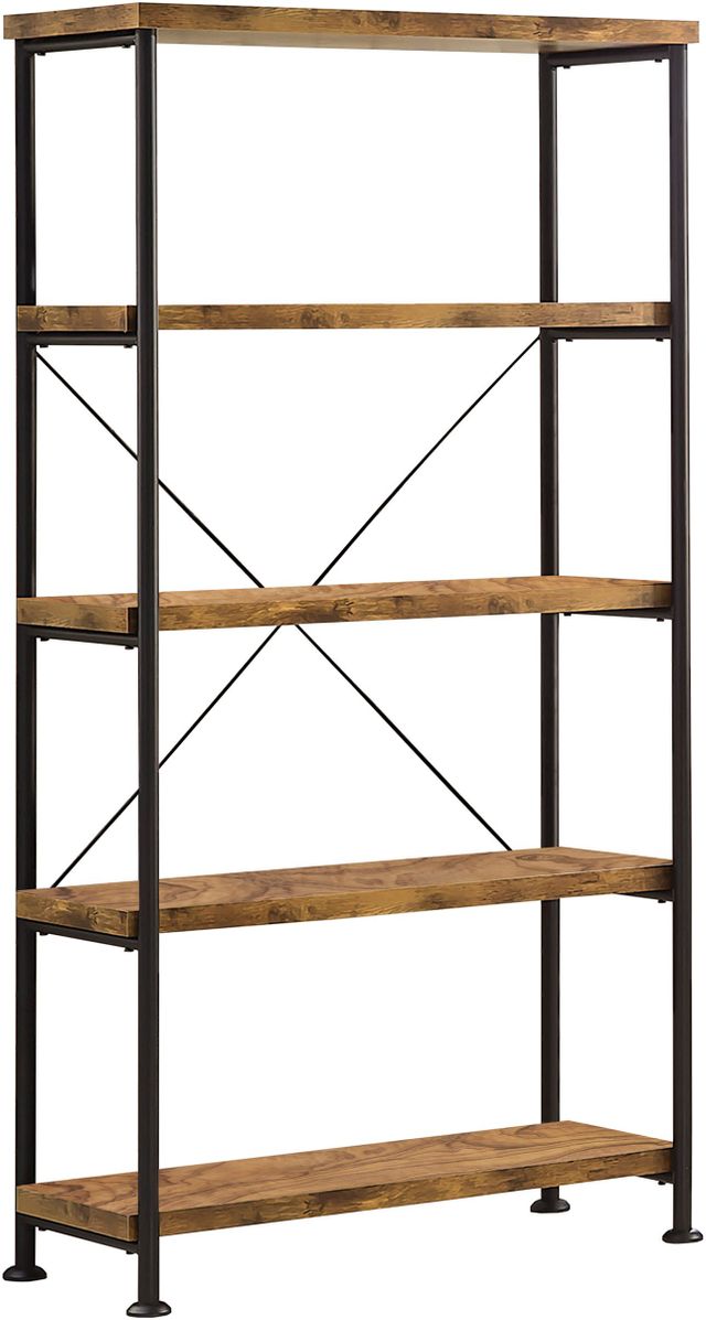 Coaster® Analiese Antique Nutmeg Open Bookcase-0