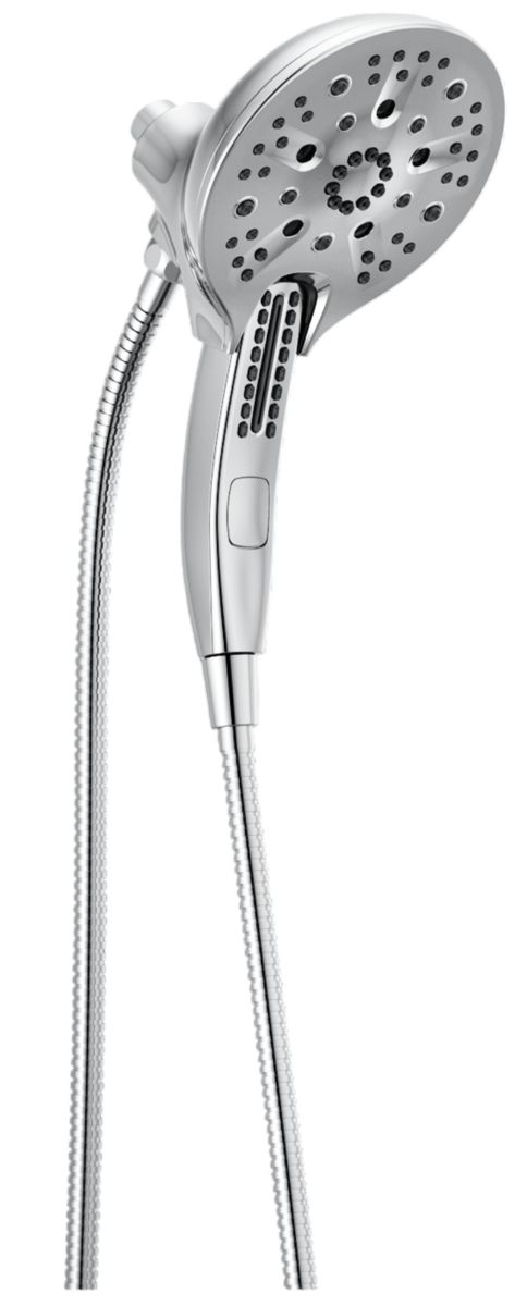 Delta Universal Showering In2ition® H2Okinetic® Lumicoat® Chrome 1.75 GPM 5-Setting 2-in-1 Shower-0