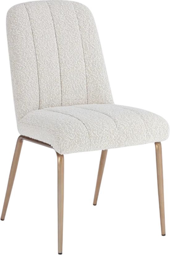 Modus Furniture Sunrise Apollo Ricotta/Brushed Bronze Upholstered Dining Chair-0