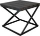 Bernards Highlights 3-Piece Gray Occasional Table with Black Base Set-3