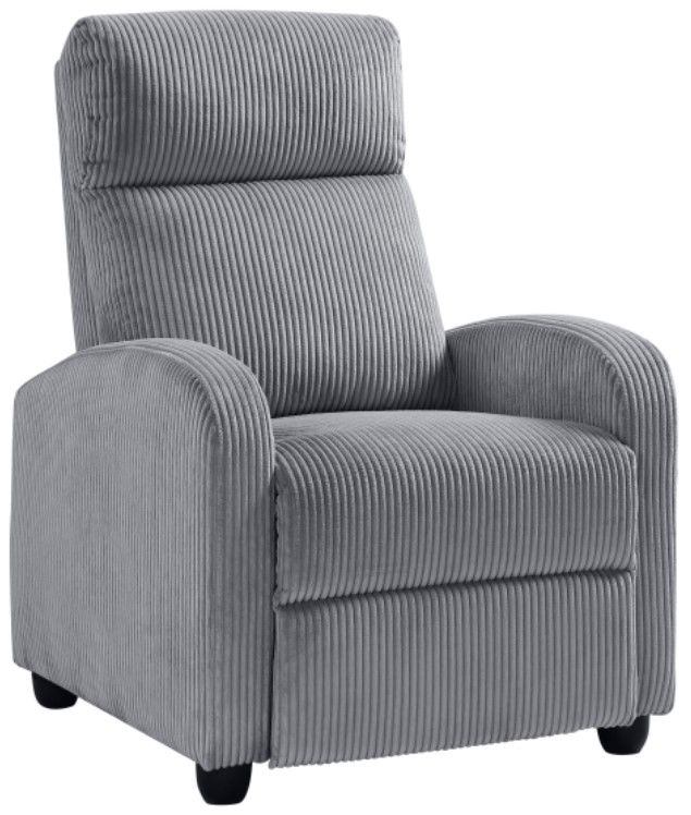 Homelegance® Parsons Dark Gray Manual Push Back Recliner-0
