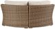 Signature Design by Ashley® Beachcroft Beige Aluminum/Fabric/Wicker Curved Corner Chair with Cushion-2