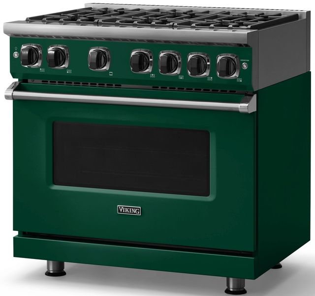 Viking® 7 Series 36" Ivy Pro Style Natural Gas Range-3