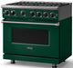 Viking® 7 Series 36" Ivy Pro Style Natural Gas Range-3