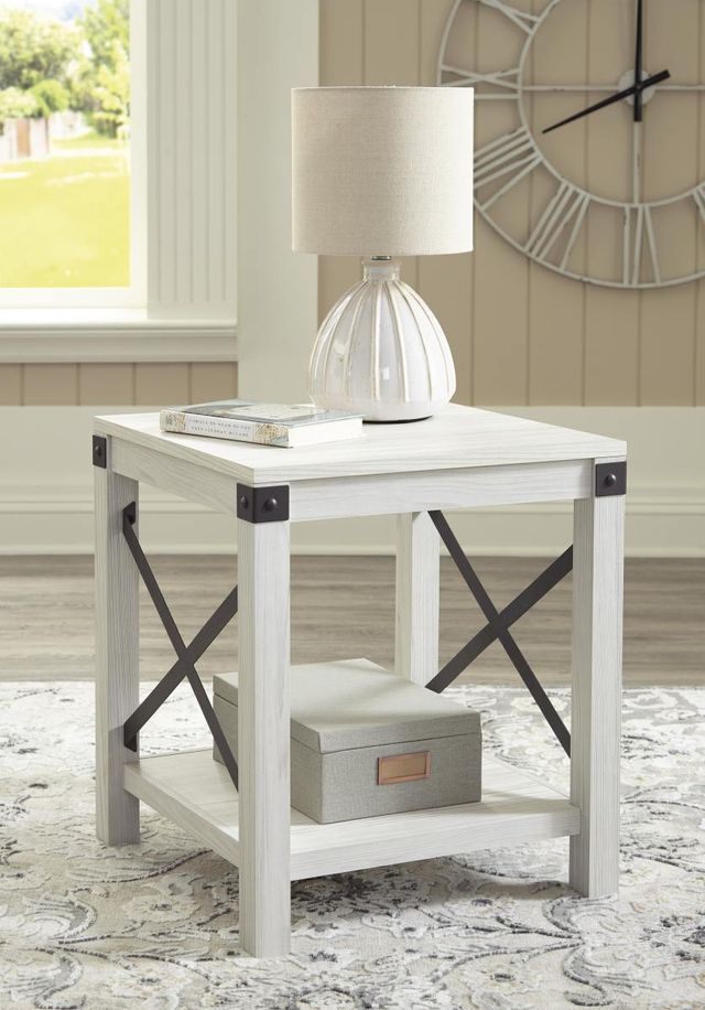 Signature Design by Ashley® Bayflynn 2 Piece Whitewash Living Room Table Set-3