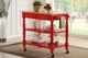 Bernards Payson Red Kitchen Cart-1