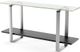 BDI Stream™ 1643 Glass Top Console Table with Charcoal Stained Ash Shelf-0