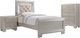 Elements International Platinum 3-Piece Champagne Twin Youth Bedroom Set-0