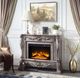 ACME Furniture Dresden Vintage Bone White Fireplace-1