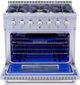 Thor Kitchen® 36" Stainless Steel Pro Style Dual Fuel Range-2