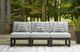 Signature Design by Ashley® Beachloft 3-Piece Black/Gray Aluminum/Fabric Modular Outdoor Sectional-1