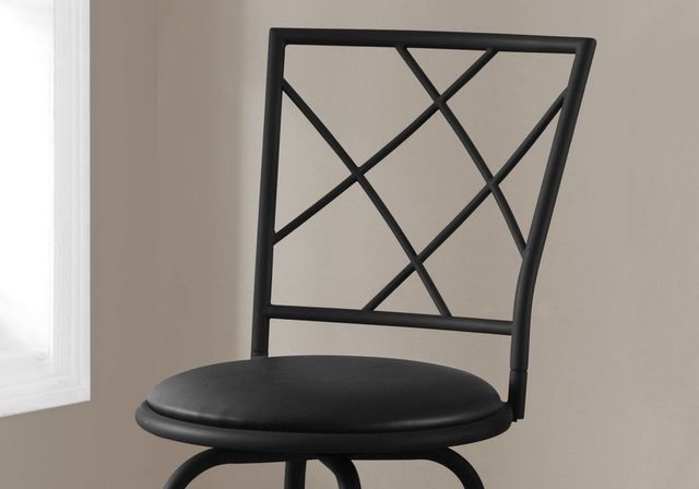 Monarch Specialties Inc. 2 Piece Black Bar Stools-3