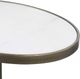 Uttermost® Jessenia White Accent Table with Antiqued Brushed Gold Base-4