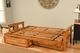 Kodiak Furniture Monterey Twill Gray/Butternut Full Storage Futon with Mattress-3