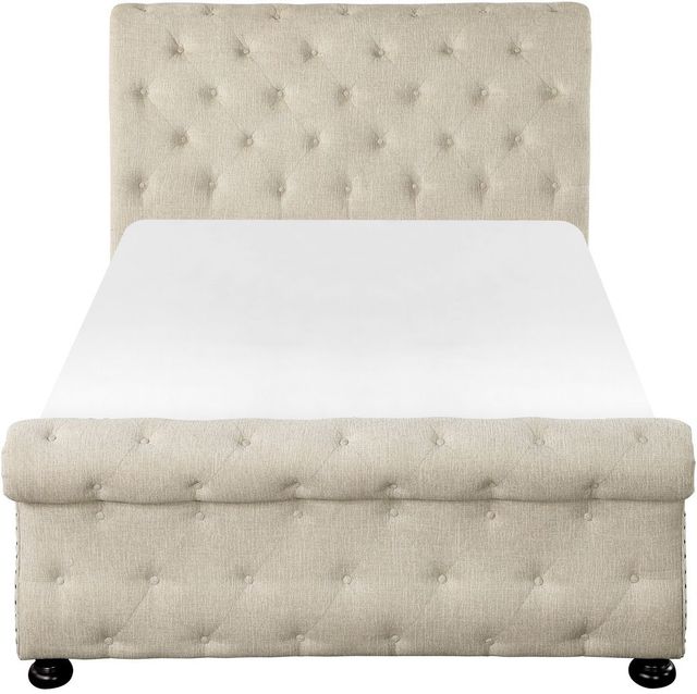 Mazin Furniture Crofton Beige King Sleigh Bed-1