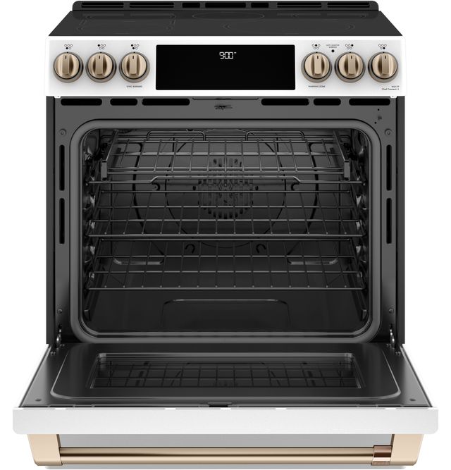Café™ 30" Matte White Slide In Induction Range-1