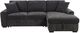 Coaster® Pastrana 2-Piece Gray Right-Arm Facing Sleeper Sectional Sofa-3