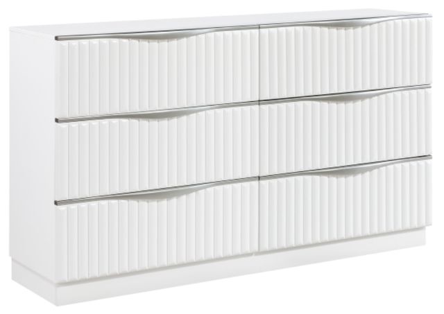 Homelegance® Linea Pearl White Dresser-0