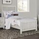 Vaughan-Bassett Cottage Too Weathered White Youth Full Wood Rails-1