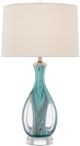 Currey & Company Eudoxia Blue/Off-White Table Lamp-1