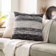 Surya Levi Black 20"x20" Toss Pillow with Polyester Insert-4