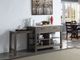 ACME Furniture Feivel Rustic Oak Kitchen Island with Pull Out Table-1