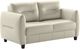 Luonto® Furniture Jamie Soft Antique/Walnut Queen Sleeper Loveseat-2