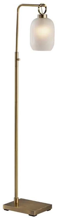 Adesso® Lancaster Antique Brass Floor Lamp-0
