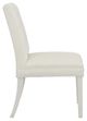 Fairfield® Customizable Entree Dining Straight Short Back Dining Chair with Linen Legs and Buttons-2