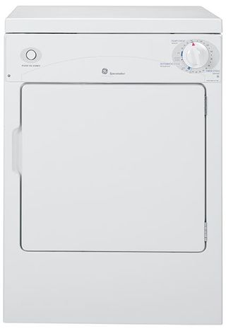 GE® 3.6 Cu. Ft. White Compact Electric Dryer