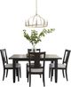aspenhome® Camden 5-Piece Beige/Domino Dining Set-0