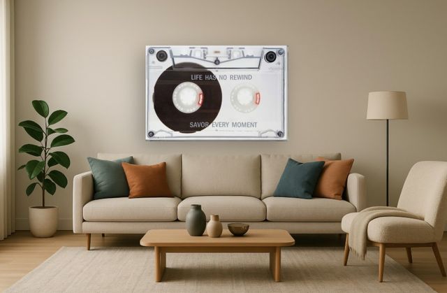 Classy Living Expressive Life Has No Rewind Wall Art-1