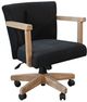 Sunny Designs™ Gibson Black Corduroy/Oak Grove Game Chair-0