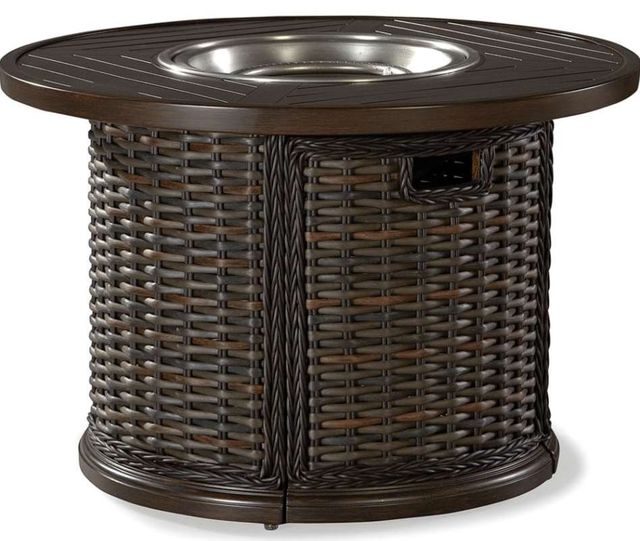 Lane Venture® South Hampton Tuscan Brown 42" Round Gas Fire Pit-0
