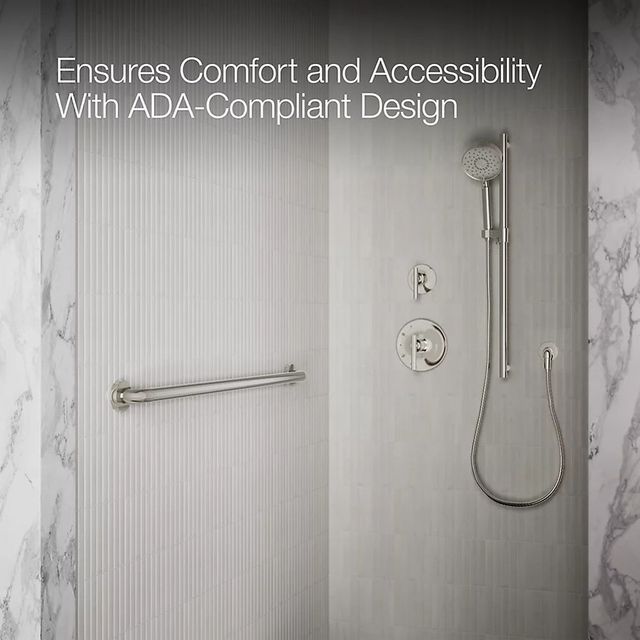 KOHLER® Contemporary Polished Stainless 42" Grab Bar-3