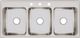 Elkay Lustertone® Classic Lustrous Satin 46" x 22" x 7-5/8" 3-Hole Triple Bowl Drop-In Sink-1