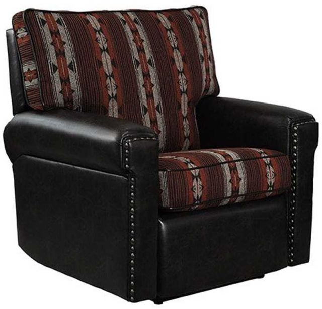 Marshfield Furniture Fairfield Black/Red Reclining Chair-0