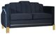 New Classic® Home Furnishings Empire Midnight Black Loveseat-0