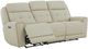 Liberty Furniture Carrington Baja Stone Leather Triple Zero Gravity Power Reclining Sofa-1