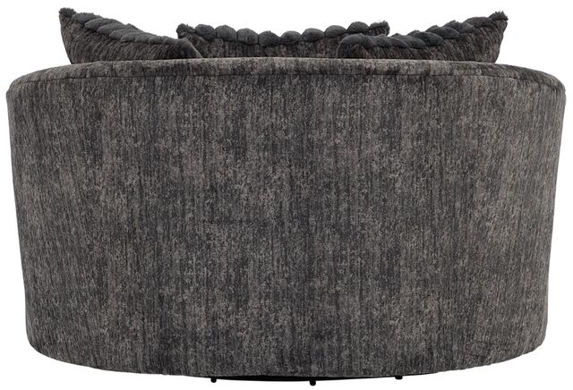 Hughes Furniture® 13650 Galactic Charcoal Barrel Swivel Chair-4