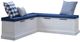 Linon Norah 2-Piece Navy/White Nook with Cushion Set-0