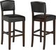 Brassex Inc. 2-Piece Brown/Rich Espresso 24'' Counter Stool Set-2