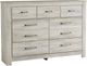 Signature Design by Ashley® Bellaby 5-Piece Whitewash King Platform Storage Bed Set-2