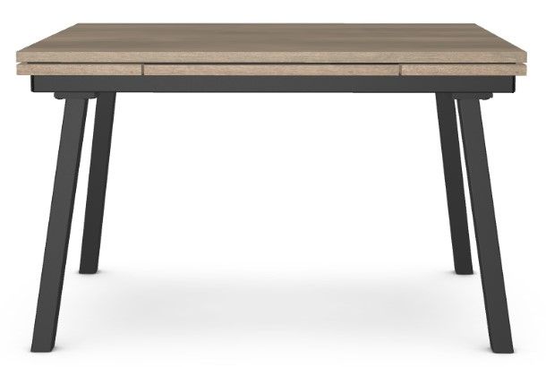 Amisco Customizable Lewis Birch Veneer 48" Dining Table with Extension-2