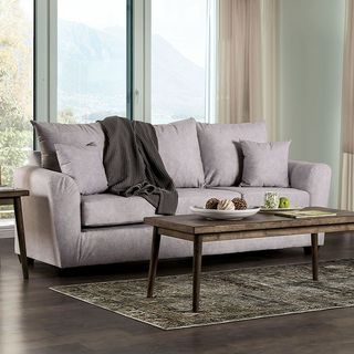 Furniture of America® Croydon Light Gray Sofa