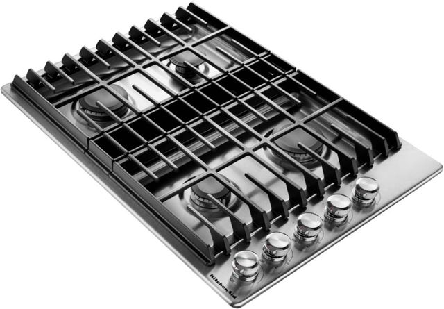 KitchenAid® 30" Stainless Steel Gas Downdraft Cooktop-1