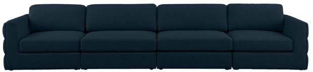 Meridian Furniture Beckham Navy Modular 152" Sofa-1