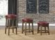 Homelegance® Westby Brown/Red Swivel Stool-1