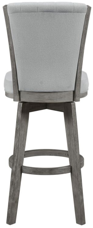 Homelegance®  Corvallis Gray/Wire Brushed Gray Swivel Pub Height Chair-4